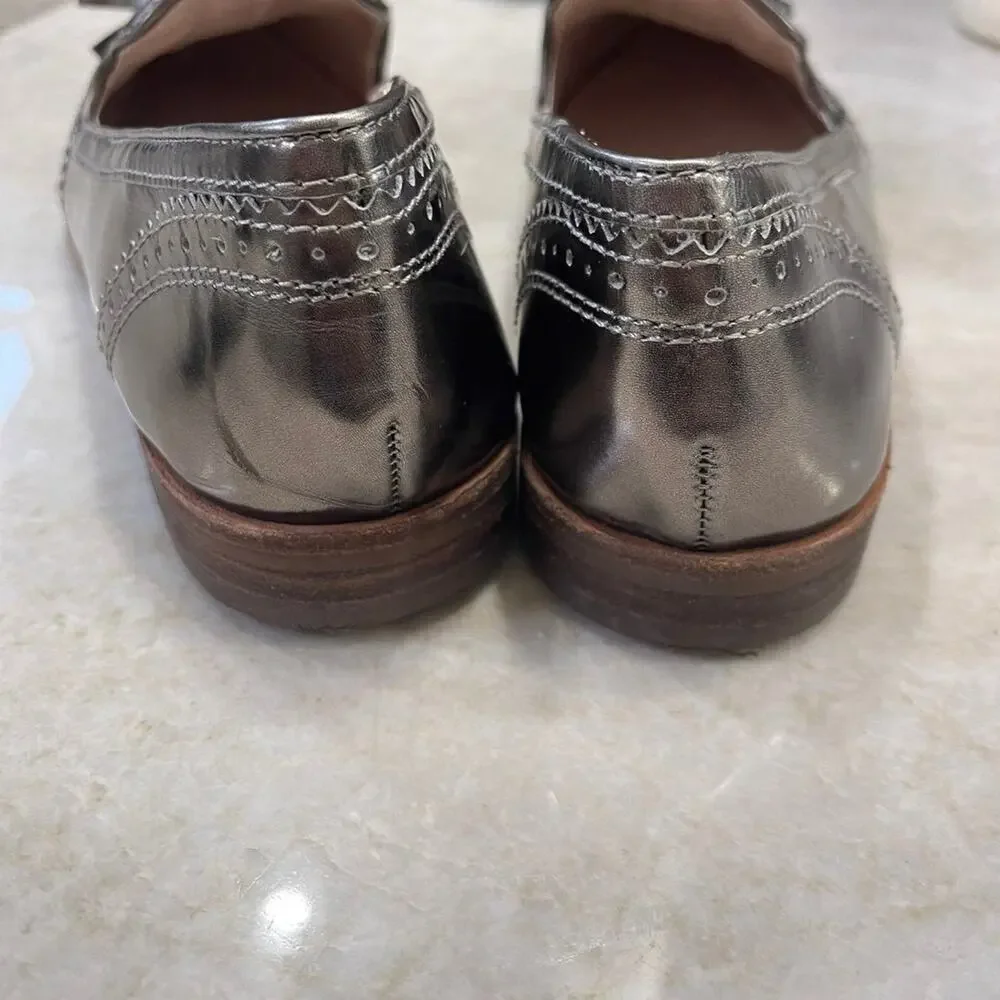 Louise et Cie LO-JOEY pewter Loafers sz 8-1/2